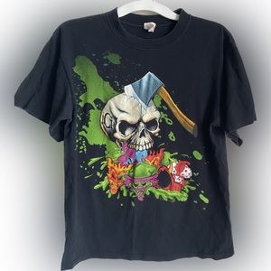 Retro Y2K ICP insane clown posse tee Hatchet Riddle Box Great Milenko size M
